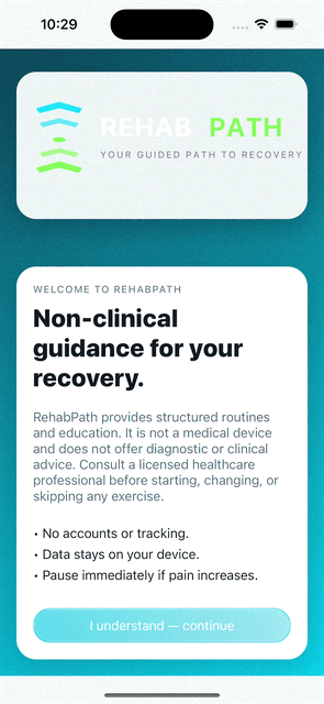RehabPath app demonstration